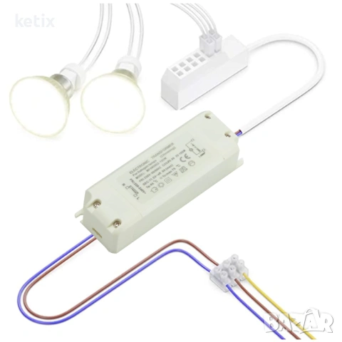 Трансформатор Yafido 230V(AC) към 12V(AC) 20-105W, снимка 4 - Друга електроника - 53519432