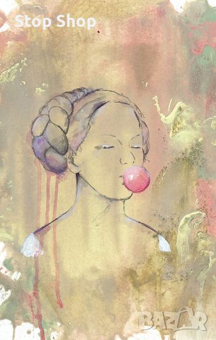 Ravensburger Puzzle Пъзел Bubblegumlady 300-Piece Puzzle, снимка 3 - Игри и пъзели - 37151526