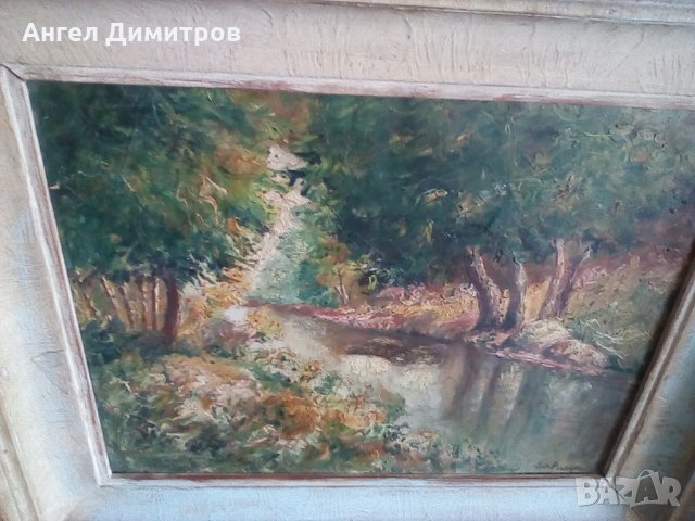 Стара маслена картина, снимка 7 - Картини - 28747637