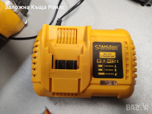АК. Ъглошлайф STAHLMAYER 36V 8,0AH 125MM, снимка 3 - Ъглошлайфи - 52860331