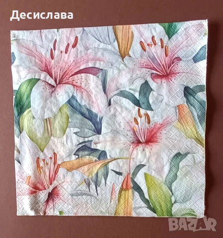 Нови модели салфетки за декупаж , снимка 3 - Други - 50457885