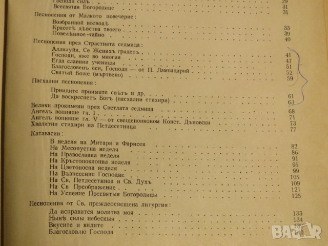 Богослужебна книга, Стар православен Триод и Пентикостар 1951г- Песнопения от Великопостното , снимка 11 - Антикварни и старинни предмети - 28532931