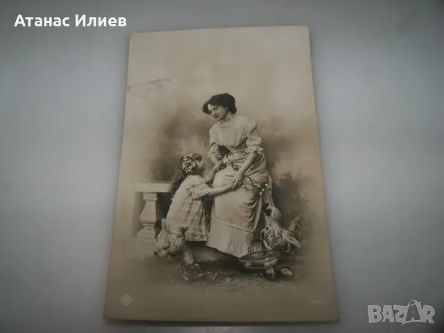 Две стари френски великденски пощенски картички, 1910г., снимка 5 - Филателия - 49601175