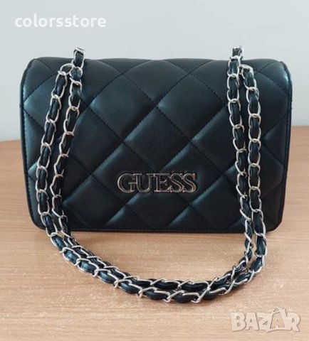 Черна луксозна чанта Guess код SG46M, снимка 3 - Чанти - 43263081