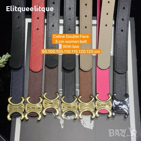 колан от естествена кожа в кутия celine , снимка 5 - Колани - 52352418
