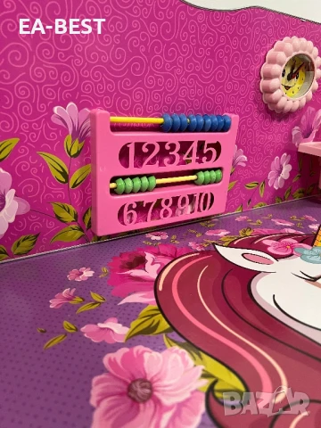 🎨 Детски комплект бюро + стол – регулируем, с образователни аксесоари и забавен дизайн! 🎨, снимка 2 - Мебели за детската стая - 51423912