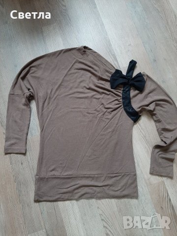 Блуза с паднал ръкав, снимка 1 - Блузи с дълъг ръкав и пуловери - 27226841
