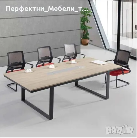 Заседателна маса,конферентна маса,офис маса-2 цвят-доставка 1 седмица, снимка 2 - Работни маси и бюра - 49739709