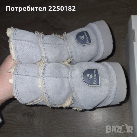 Bearpaw апрески естествен велур!, снимка 6 - Дамски боти - 53135828