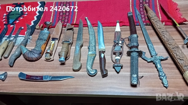 ловни,ковани ками ,ханджари,кумая,ножове, снимка 15 - Антикварни и старинни предмети - 52070906