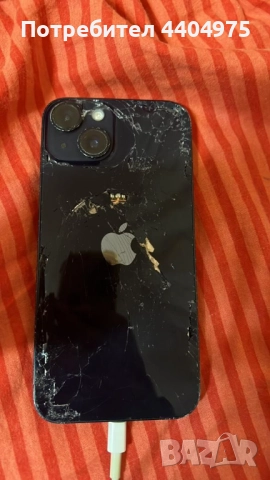 Продавам айфон за смяна на батерия капацитета и е 65% и гърба е счупен и той е за смяна, снимка 2 - Друга електроника - 52552998