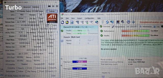 15.6' Dell Intel Core i5-430M/4GB DDR3/128GB SSD/ATI 512MB/Win10, снимка 7 - Лаптопи за работа - 53476845