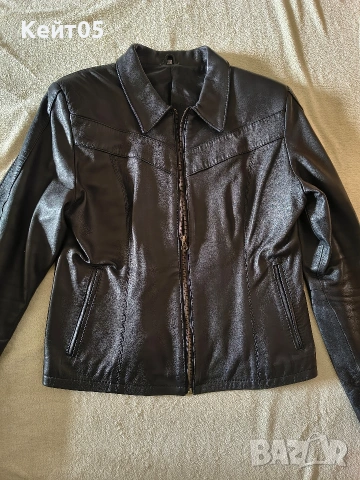 Дамско яке ,естествена, качествена кожа XL, снимка 5 - Якета - 53601278