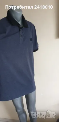 Hugo Boss PJeans Mercerised Slim Fit Pima Cotton Mens Size 2XL/3XL ОРИГИНАЛНА Тениска!, снимка 3 - Тениски - 49729268