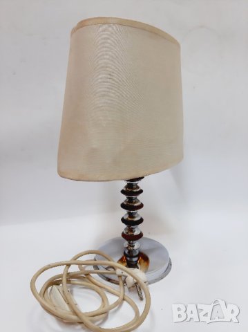 Стара метална нощна лампа(4.1), снимка 4 - Антикварни и старинни предмети - 43579761