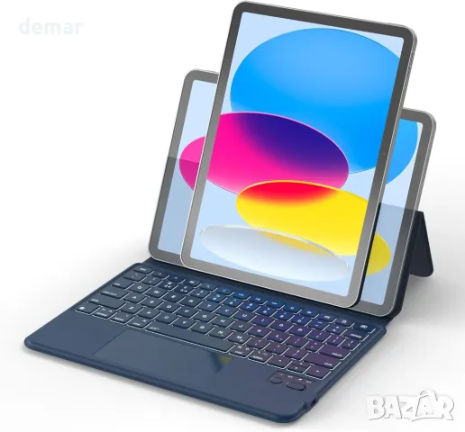 Калъф с клавиатура Bettdow за iPad 10-то поколение 10,9" 2022 г (A2757/A2777/A2696), снимка 1