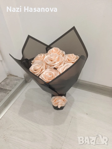 сатенени рози за всеки повод., снимка 4 - Изкуствени цветя - 53338810