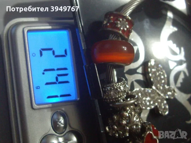 Дамска сребърна гривна., снимка 7 - Гривни - 48262593