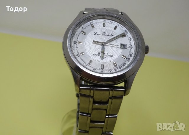 Мъжки кварцов часовник Yves Bertelin, френски, употребяван, работи , снимка 4 - Мъжки - 37994135