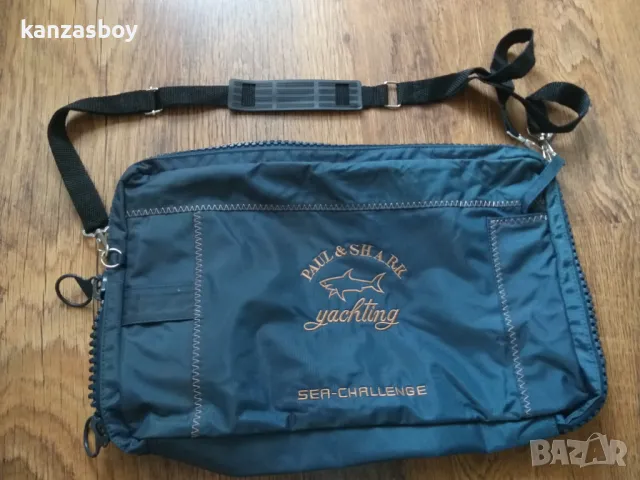 Paul & Shark Yachting Tasche Bag Aktentasche Tragetasche Sea Challenge Blau - мъжка чанта-несесер , снимка 3 - Чанти - 47767043