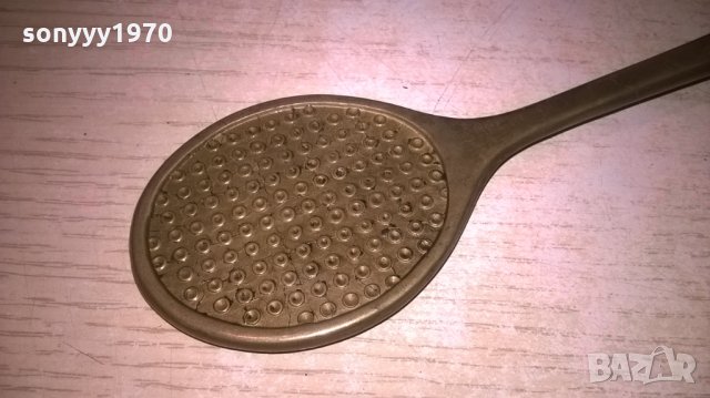 ретро обувалка-мед/месинг-внос швеицария-27х5см, снимка 4 - Колекции - 27099207