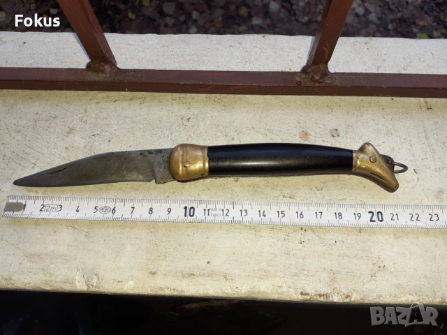 Стар джобен нож дамско краче Петко Денев Габрово, снимка 6 - Антикварни и старинни предмети - 53267162