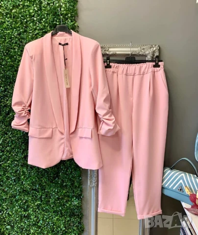 🌷Официален дамски костюм сако и панталон , снимка 3 - Костюми - 50978270