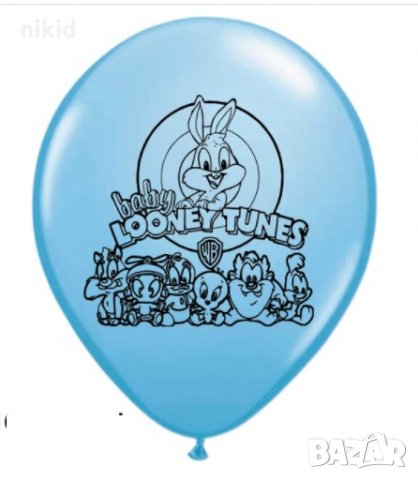 Bugs Bunny Looney Tunes Бъгс Бъни Заек обикновен латекс балон парти рожден ден, снимка 2 - Други - 33372894
