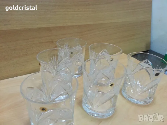 кристални чаши серия Зорница , снимка 7 - Антикварни и старинни предмети - 49427013