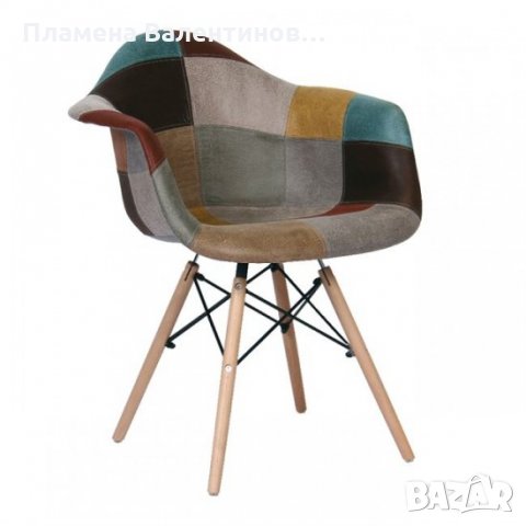 Висококачествени трапезни столове тип кресло пачуърк МОДЕЛ 27, снимка 1 - Столове - 32206942
