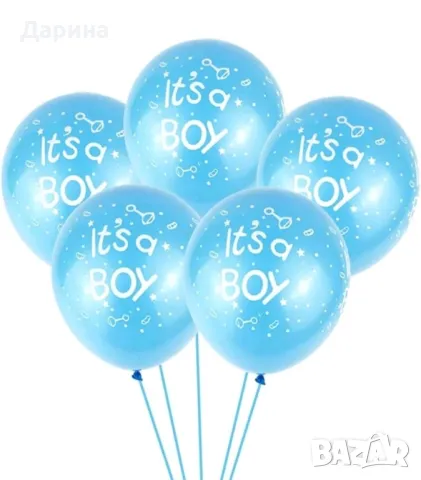 Парти сет балони бебе момче/момиче и пол на детето , снимка 7 - Други - 41187717