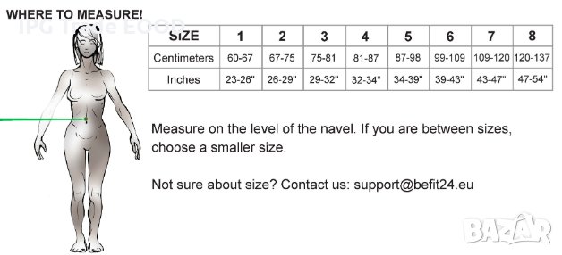 BeFit24 спортен затоплящ колан за мъже и жени размер 5, снимка 4 - Други спортове - 27466174