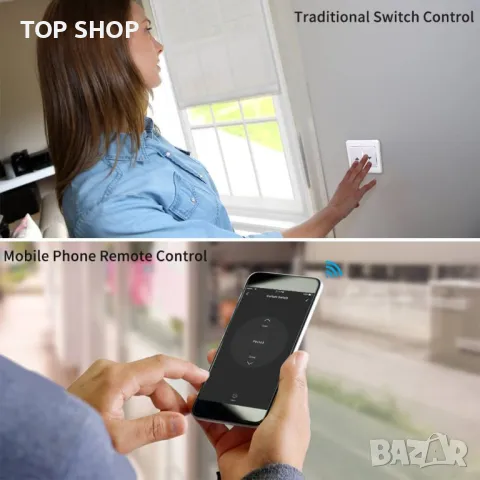 LoraTap Tuya Smart WiFi превключвател за щори Релеен модул, снимка 6 - Други - 48804903
