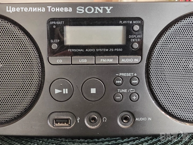 СD плеър Sony ZS-PS50, снимка 3 - MP3 и MP4 плеъри - 52736413