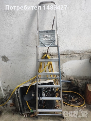Алуминиева стълба с 5 стъпала Нова, снимка 2 - Други стоки за дома - 52823762