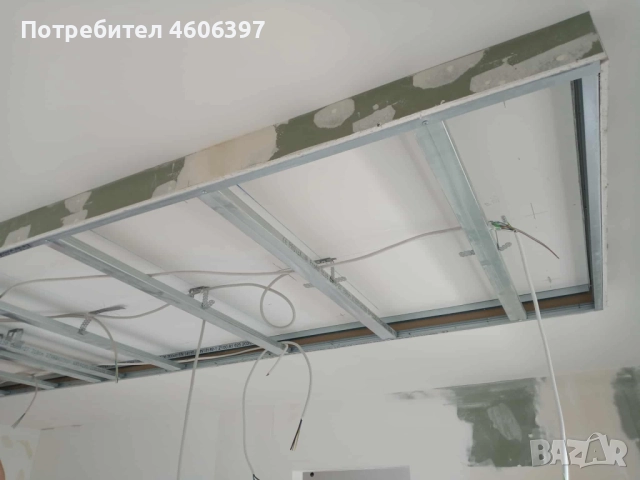 Строителни услуги- монтаж на гипсокартон,шпакловане,боядисване и други., снимка 1