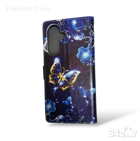 Кожен шарен калъф тип тефтер книга за Samsung A37, снимка 2 - Калъфи, кейсове - 53494983