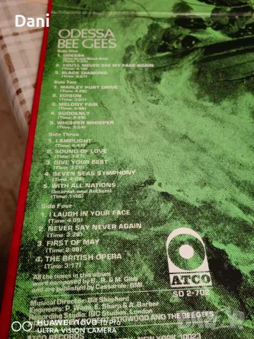LP - Bee Gees – Odessa - 65лв - VG+, снимка 3 - Грамофонни плочи - 48917490