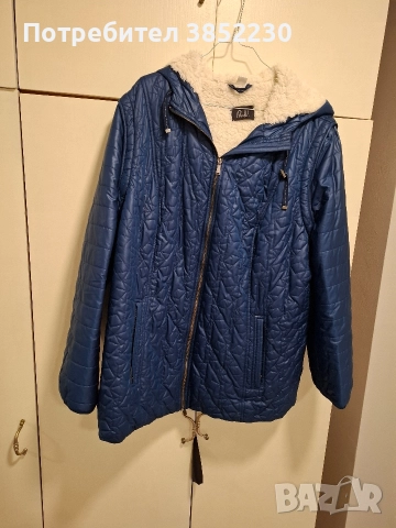 Продавам синьо яке голямо , снимка 2 - Якета - 52817294