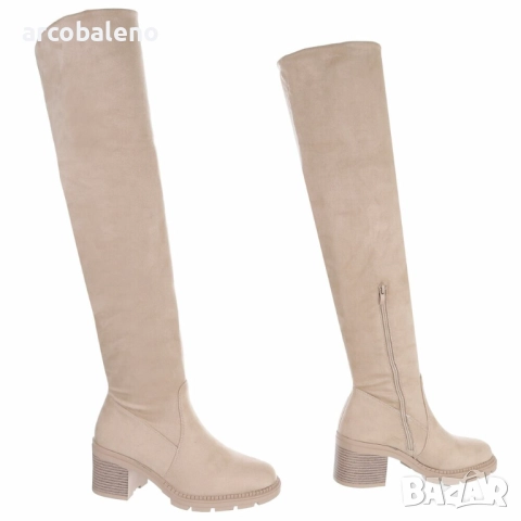 Дамски ботуши над коляното, 3цвята , снимка 6 - Дамски ботуши - 52576773