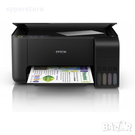 Принтер Мастиленоструен Мултифункционален 3 в 1 Цветен Epson EcoTank L3110  Копир Принтер и Скенер, снимка 3 - Принтери, копири, скенери - 33561073