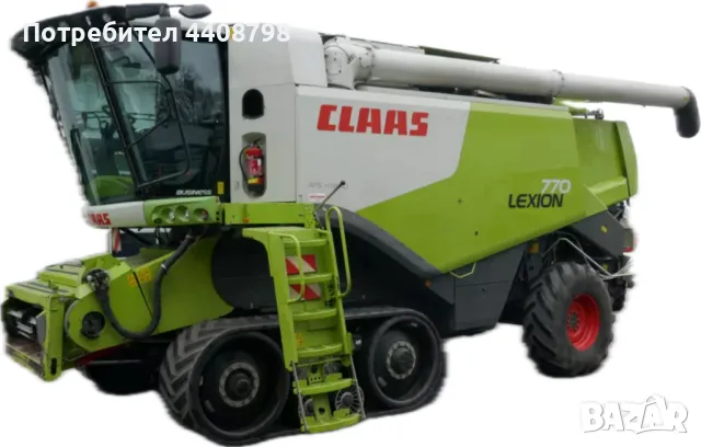 Комбайн Claas Lexion 770 TT, 1788 б. часа,2012г.+ХЕДЕР SW V1050 включително 2осен транспортна количк, снимка 1 - Селскостопанска техника - 49455175