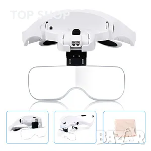 Мултифункционални очила с ЛЕД осветление и 5 сменяеми лупи Qanoavve, снимка 10 - Гедорета - 48500950