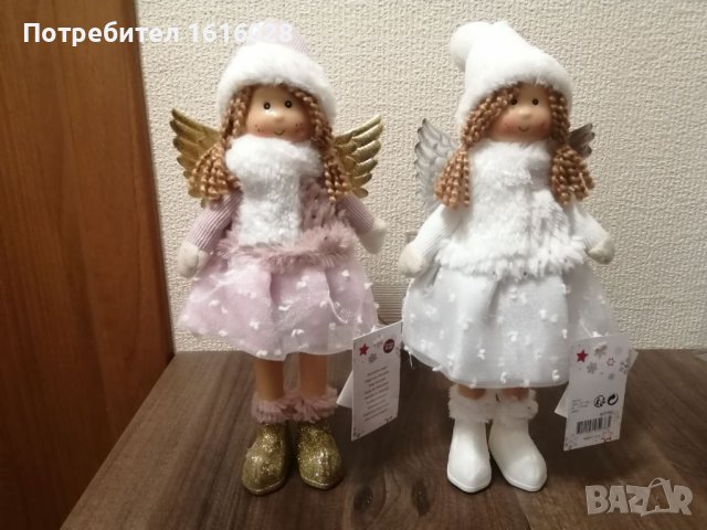 Декорация.Коледни кукли ангелчета., снимка 1 - Кукли - 42964351