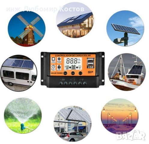 Контролери за Соларни панели - тип МРРТ, 12 V и 24в, 30, 60, 80, 100ампера, снимка 3 - Друга електроника - 37141531