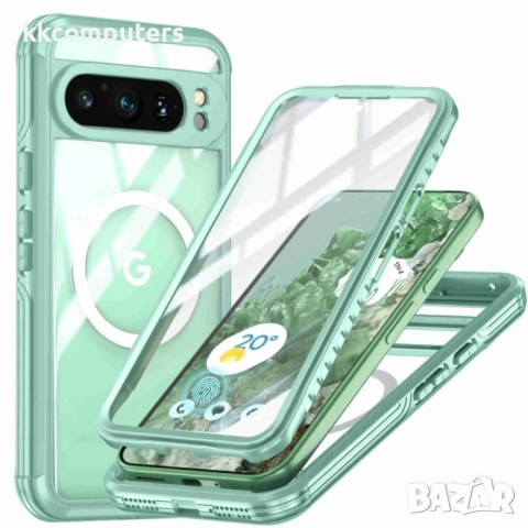 Google Pixel 9 Pro XL Силиконов Калъф Transparent IP54 Life Waterproof TPU и Протектор, снимка 3 - Калъфи, кейсове - 53097771