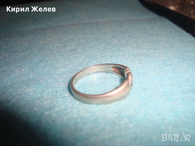 СТАР АНГЛИЙСКИ СРЕБЪРЕН АРТ ДИЗАЙН КРАСИВ ПРЪСТЕН СРЕБРО 925 РЪЧНА ИЗРАБОТКА 26241, снимка 10 - Пръстени - 34630712