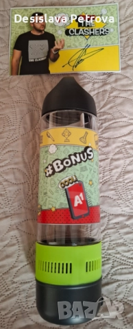 ЧИСРО НОВО!!! Раница Слави the Clashers за лаптоп,бутилка,Bluetooth колонка и А, снимка 6 - Раници - 52828857