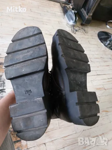 Дамски високи обувка Зара, снимка 2 - Дамски боти - 49068361