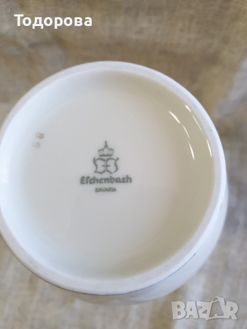 Порцеланова ваза -Бавария-довоенно производство, снимка 4 - Вази - 44911622